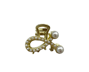 Pearls and Rhinestones Hair Claw Collection -Small Size　ヘア　クリップ　パール　小
