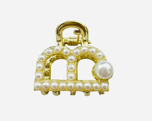 Pearls and Rhinestones Hair Claw Collection -Small Size　ヘア　クリップ　パール　小