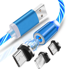 USB Charging Cable With Magnetic Interchangeable Tip　USB　充電ケーブル　マグネット式