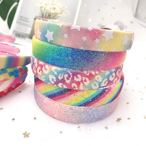 Colorful Sparkly Glittery Headband　ヘアバンド　カラフル　グリッター