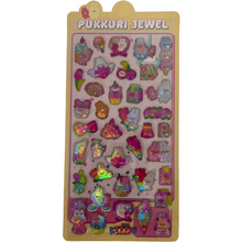 ギャラリービューアに画像を読み込み、Pukkuri Jewel Hologram Stickers
