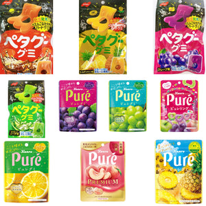 Kanro Pure and Petagu Gummy Collection　カンロ　ピュレグミ＆ノーベル　ペタグーグミ