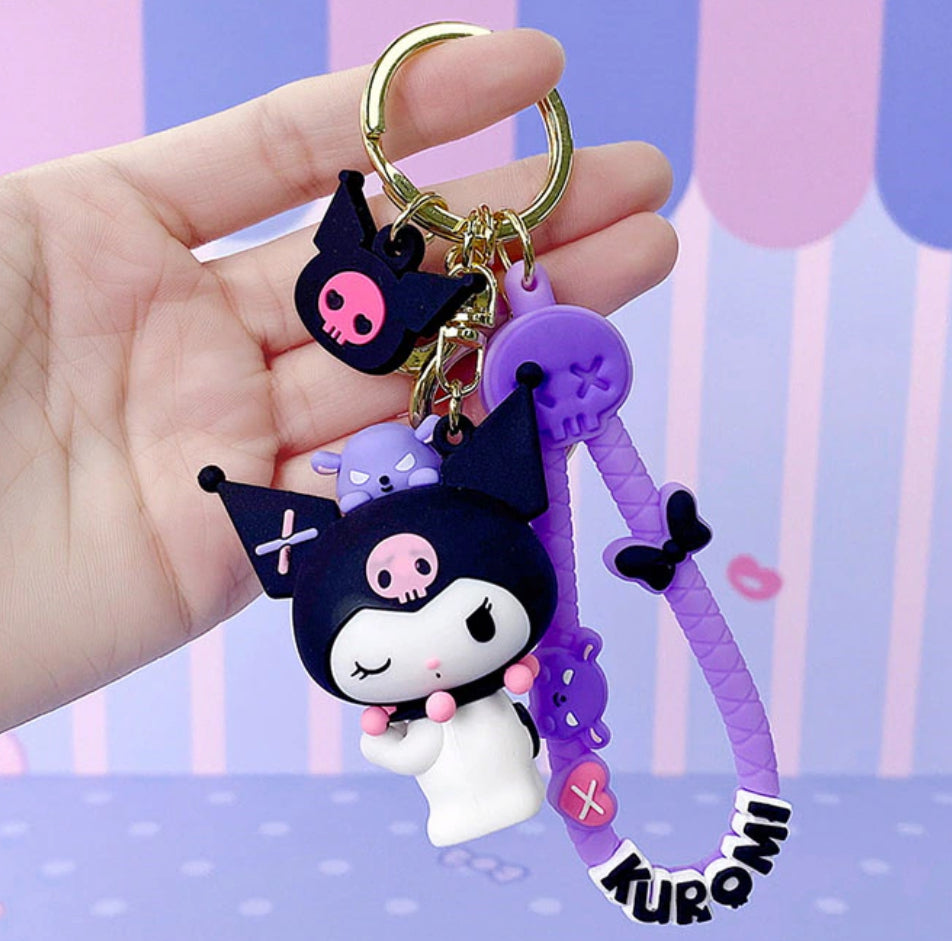 Sanrio Kuromi Love Melody 3D Keychains