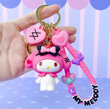 Load image into Gallery viewer, Sanrio Kuromi Love Melody 3D Keychains
