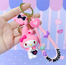 Load image into Gallery viewer, Sanrio Kuromi Love Melody 3D Keychains
