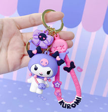 Load image into Gallery viewer, Sanrio Kuromi Love Melody 3D Keychains
