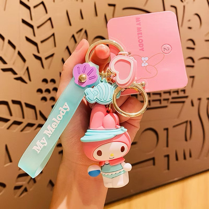 Sanrio Summer Beach Sports 3D Keychains