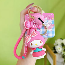 Load image into Gallery viewer, Sanrio Checkered Ribbon 3D Keychains
