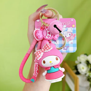 Sanrio Checkered Ribbon 3D Keychains