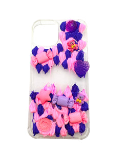 Harajuku Style Handmade by Local Artist Iphone 13 Case - Candies, Bears & Hearts