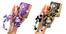 Load image into Gallery viewer, Sanrio 3D Keyrings Kuromi with Beads
