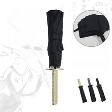Load image into Gallery viewer, Samurai Katana Folding Umbrella /   侍の刀風折りたたみ傘
