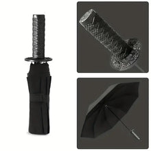 Load image into Gallery viewer, Samurai Katana Folding Umbrella /   侍の刀風折りたたみ傘

