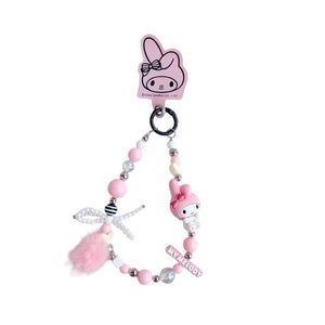 Sanrio 3D Keyrings Mini with Ribbon Pearl