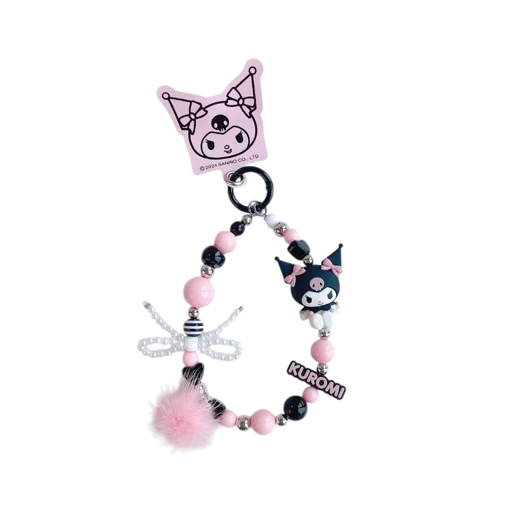 Sanrio 3D Keyrings Mini with Ribbon Pearl