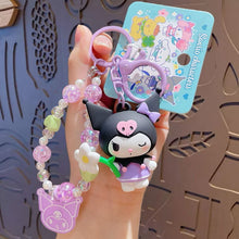 ギャラリービューアに画像を読み込み、Sanrio Beads Flower and Leaf Keyring
