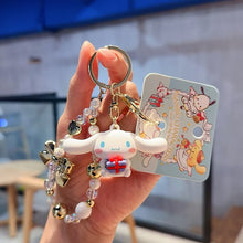 ギャラリービューアに画像を読み込み、Sanrio Beads and Gold Ribbon Keyrings

