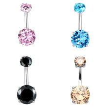 Load image into Gallery viewer, Round Gem Navel Piercing / ラウンドジェム・へそピアス
