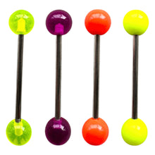 Load image into Gallery viewer, Neon Color Ball Tongue Pierce / ネオンカラーボール 舌ピアス
