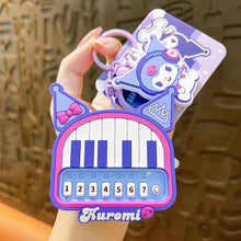 Load image into Gallery viewer, Sanrio Piano Kuromi 3D Keyrings
