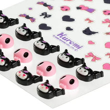 Load image into Gallery viewer, Kuromi 3D Nail Stickers / クロミ 3Dネイルステッカー
