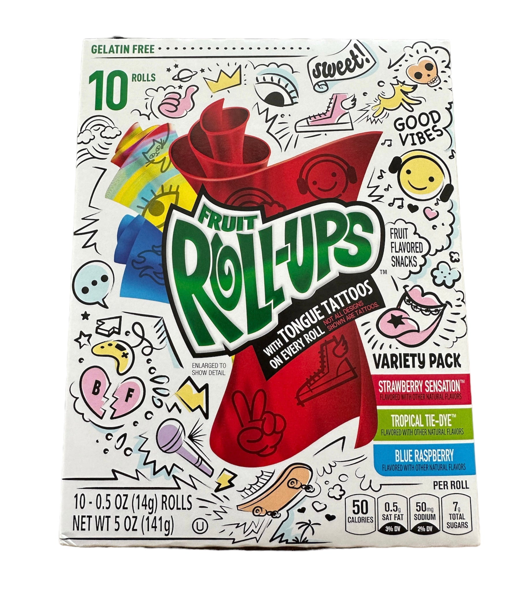 Fruit Roll Ups 10 Rolls - Box フルーツロールアップ ３種アソート