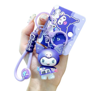 Sanrio 3D Keyrings Kuromi Music Instruments