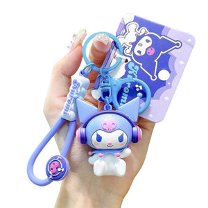 Sanrio 3D Keyrings Kuromi Music Instruments