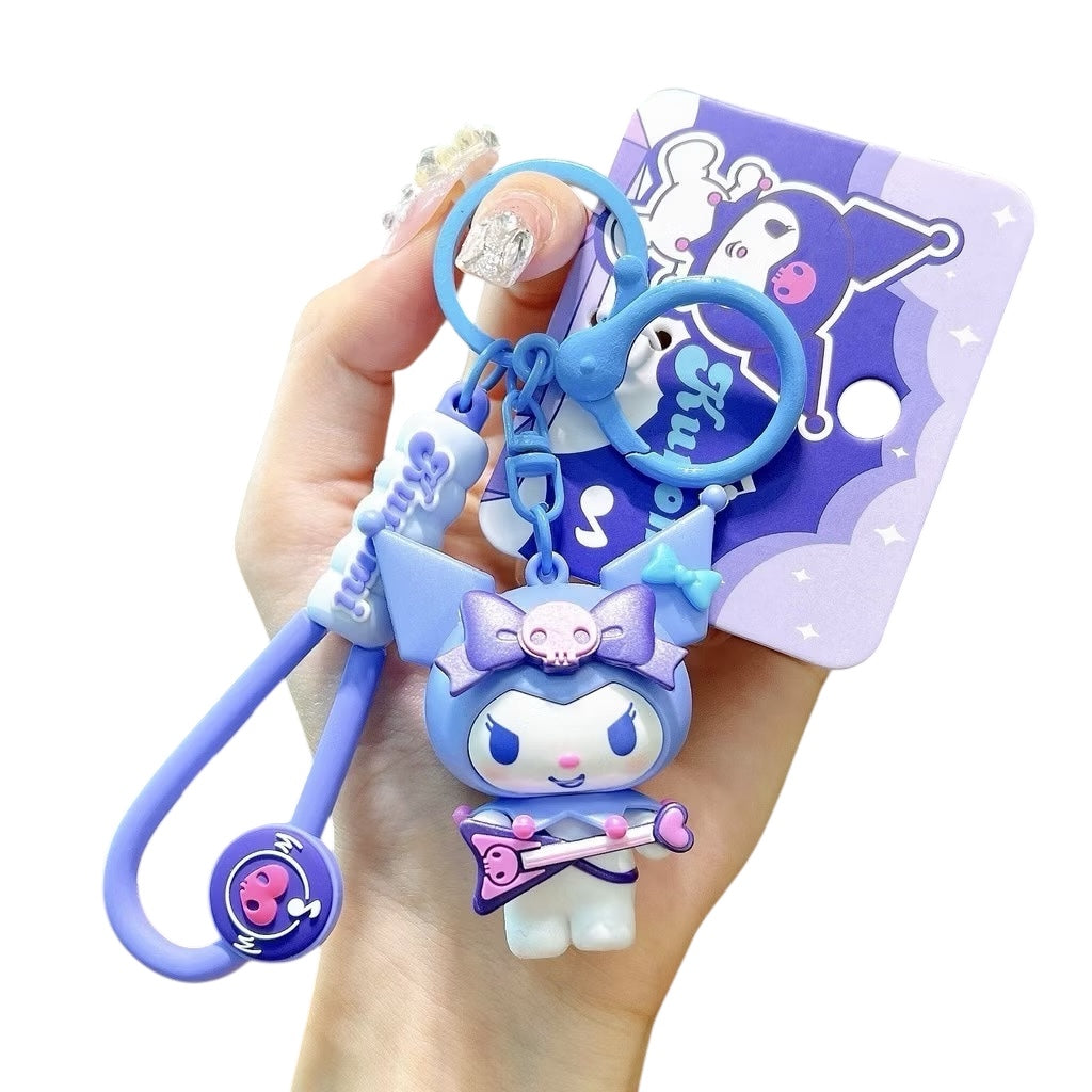 Sanrio 3D Keyrings Kuromi Music Instruments