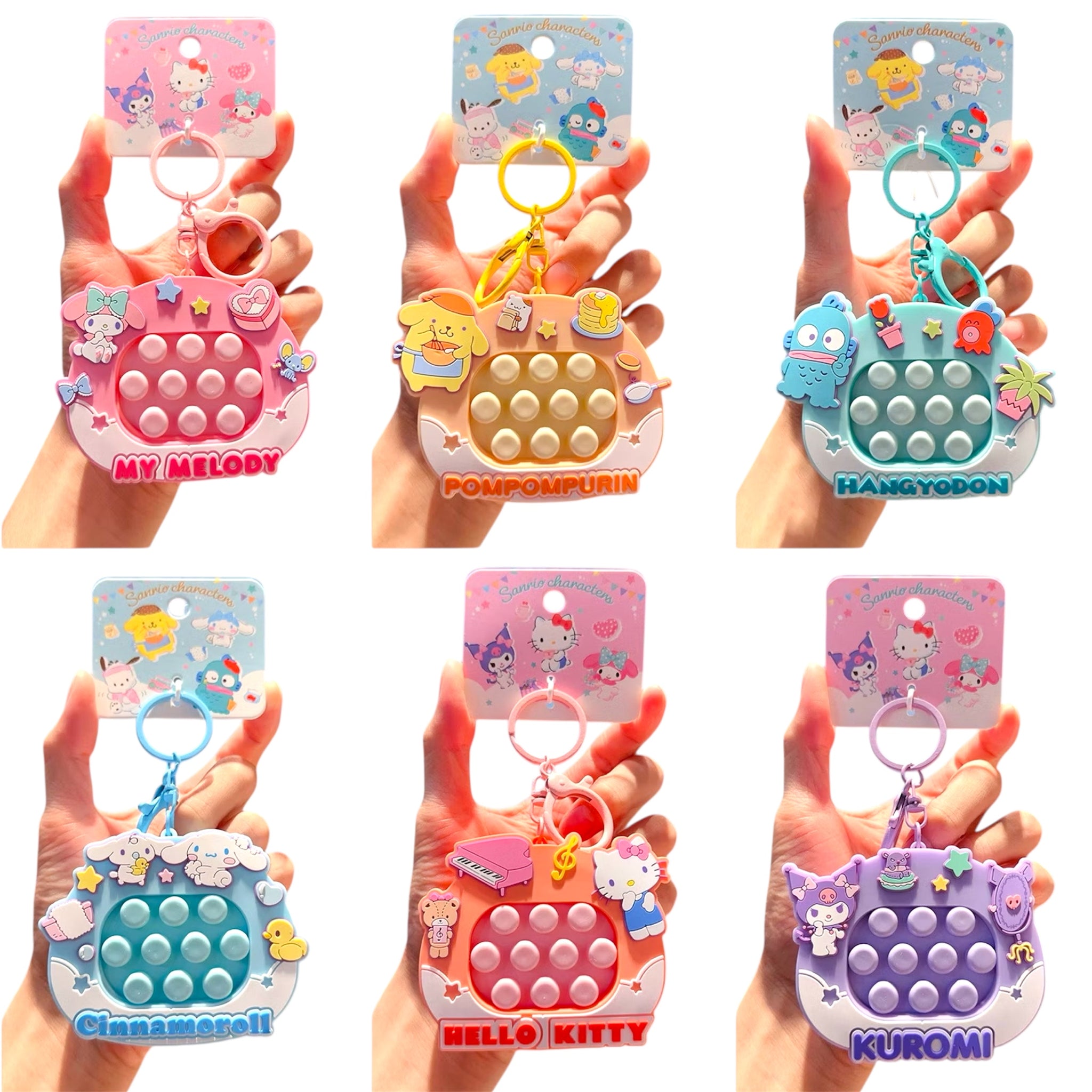 Key Rings Popit Sanrio Keyrings POPIT VER 2 – Harajuku Candy