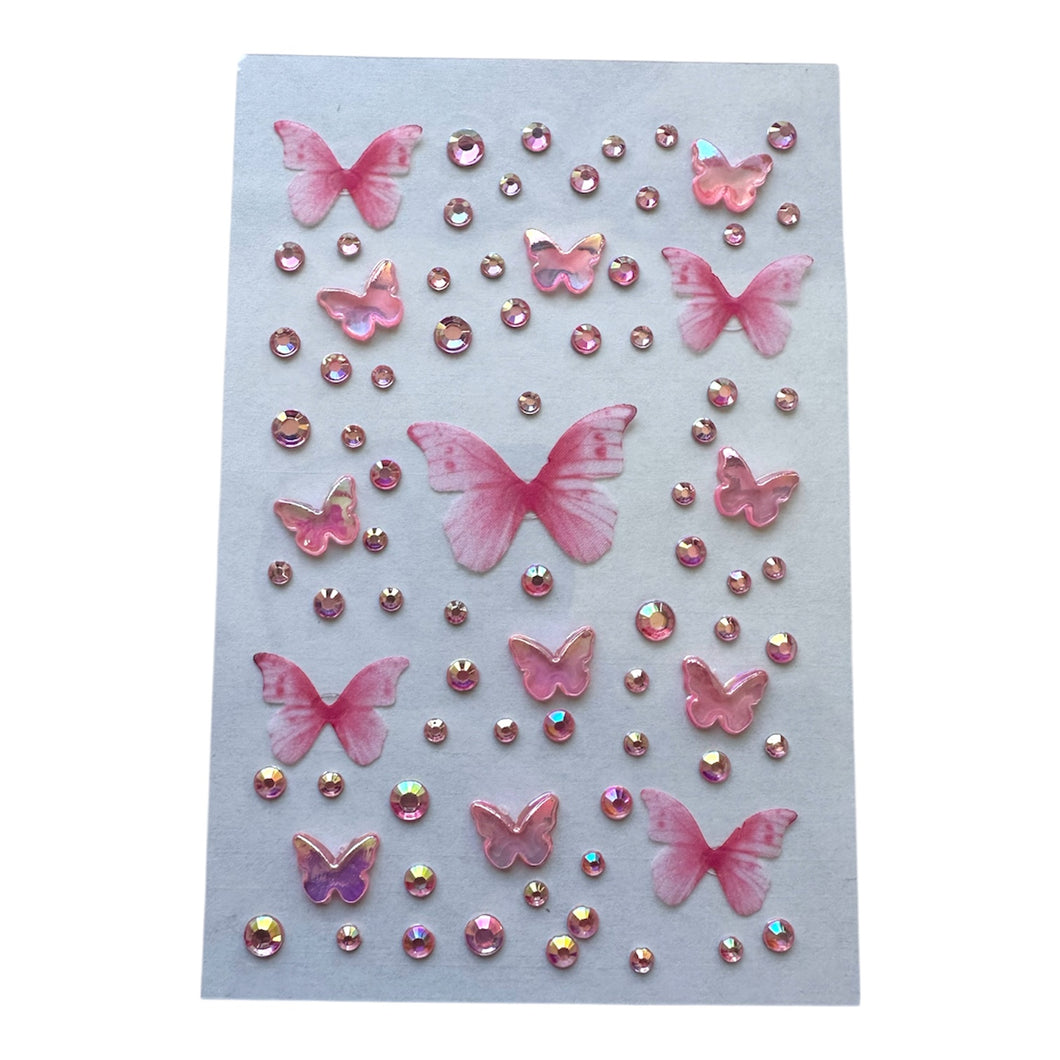 Butterfly Diamond Stickers / バタフライダイヤモンドステッカー