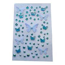 ギャラリービューアに画像を読み込み、Butterfly Diamond Stickers / バタフライダイヤモンドステッカー
