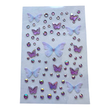 ギャラリービューアに画像を読み込み、Butterfly Diamond Stickers / バタフライダイヤモンドステッカー
