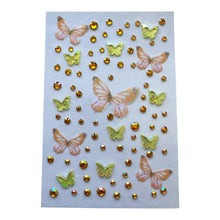 ギャラリービューアに画像を読み込み、Butterfly Diamond Stickers / バタフライダイヤモンドステッカー
