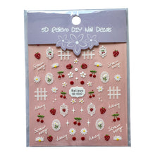 ギャラリービューアに画像を読み込み、5D Relievo DIY Decals Nail Stickers / 5D DIYデカールネイルステッカー
