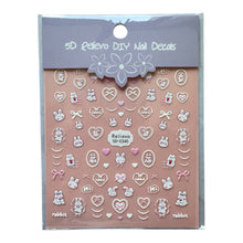 ギャラリービューアに画像を読み込み、5D Relievo DIY Decals Nail Stickers / 5D DIYデカールネイルステッカー
