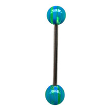 Load image into Gallery viewer, Translucent Stripe Ball Tongue Pierce / 半透明ボール ストライプ 舌ピアス

