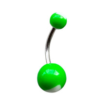 ギャラリービューアに画像を読み込み、Green Ball w/ Heart Navel Pierce / ハート＆グリーンボール・へそピアス
