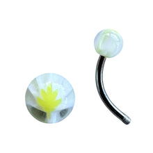 Load image into Gallery viewer, Yellow Leaf Navel Pierce / イエローリーフ・ネイブルピアス
