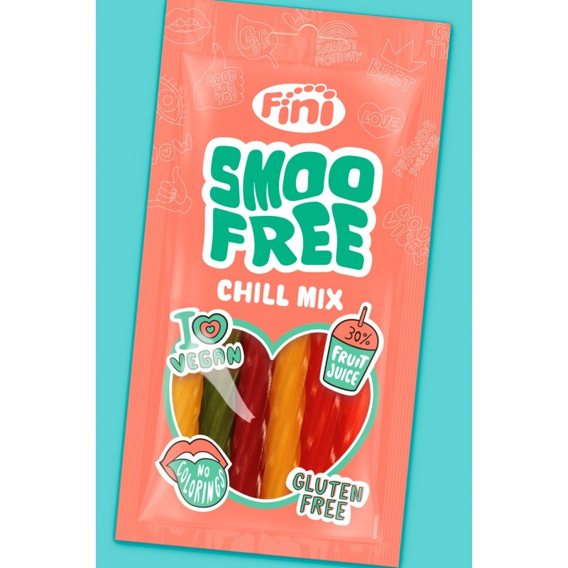 Fini Smoofree Chill Mix- Fruity Straw Gummy　フィニ　フルーツストローグミ