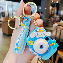 Load image into Gallery viewer, Sanrio Camera 3D Keyring Gold Ring
