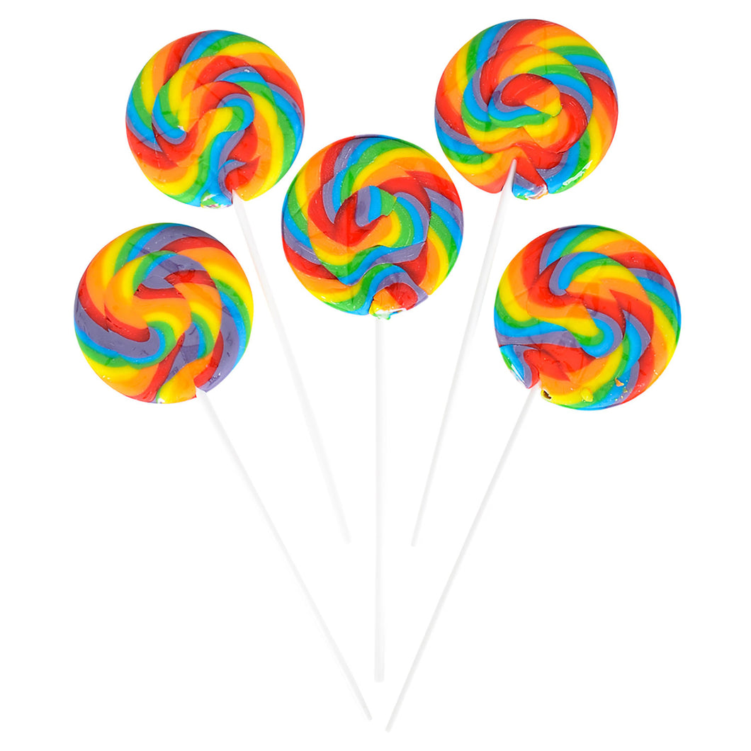 Rainbow Swirl Lollipops　レインボー　ペロペロキャンディ