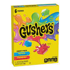 Fruit Roll Ups  and Gushers Box