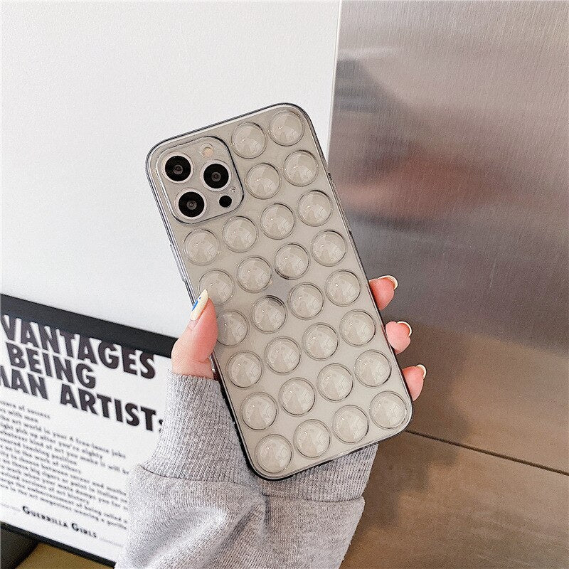 Gray Tinted Bubble Pop Iphone Cases　バブルポップ　スマホケース　グレイ