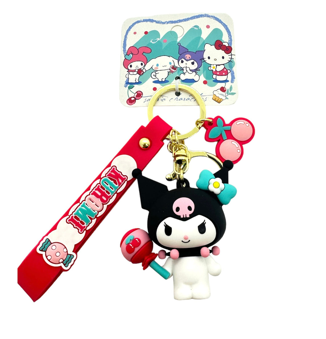 Sanrio With Cherry 3d Keychain Collection