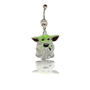 Star Wars “Yoda” Dangle Belly Button Ring