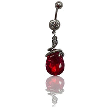 Load image into Gallery viewer, 14G Surgical Steel Red Collection Dangle Belly Button Ring
