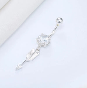 Arrow Dangle Belly Button Ring