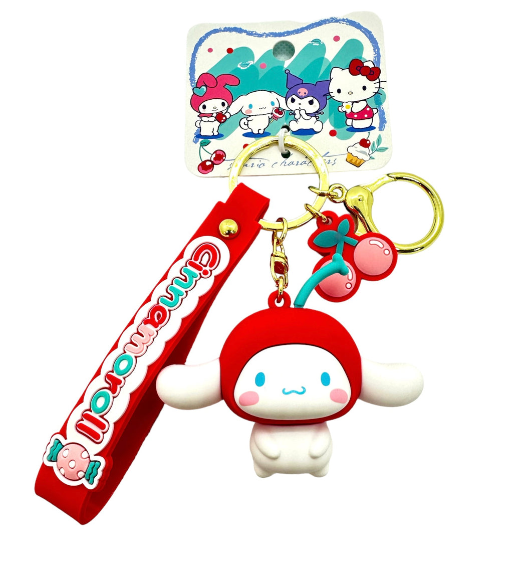 Sanrio With Cherry 3d Keychain Collection