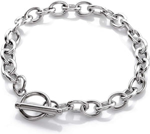 Stainless steel mantel chain bracelet　ステンレススチール　メタルチェーン　ブレスレット